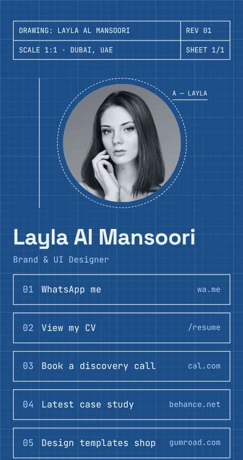 Blueprint link in bio template